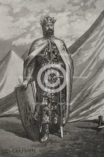 Ferdinand III of León and Castile, called the Saint (1199/1201-1252), 1890.  Creator: Joan Serra y Pausas.