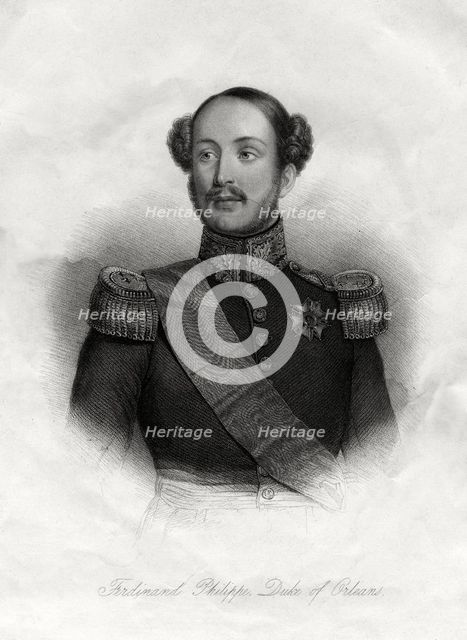 Ferdinand-Philippe (1810-1842), Prince Royal of France, 19th century. Artist: Unknown