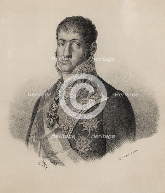 Ferdinand VII (1784-1833), third son of Charles III. King of Spain from 1808-1833, known by the n…