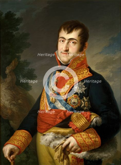 Ferdinand VII in the uniform of a captain-general, c1814. Creator: Vicente Lopez y Portana.