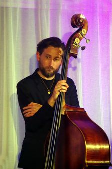 Ferg Ireland, Georgia Cecile Quartet, Watermill Jazz Club, Dorking, Surrey, 7 October 2025. Creator: Brian O'Connor