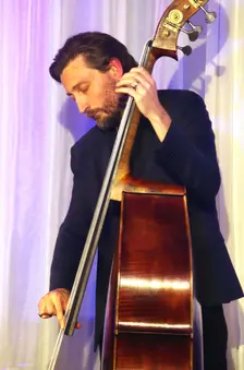 Ferg Ireland, Georgia Cecile Quartet, Watermill Jazz Club, Dorking, Surrey, 7 October 2025. Creator: Brian O'Connor