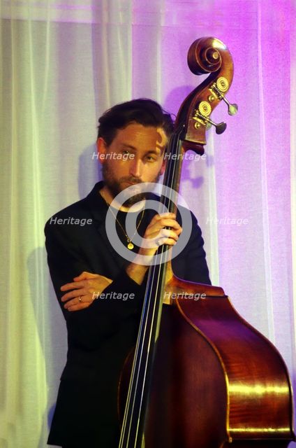 Ferg Ireland, Georgia Cecile Quartet, Watermill Jazz Club, Dorking, Surrey, 7 October 2025. Creator: Brian O'Connor.