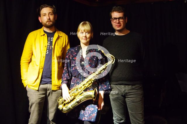 Ferg Ireland, Helena Kay and David Ingamells, Verdict Jazz Club, Brighton, E. Sussex, 15 Dec 2018. Creator: Brian O'Connor.
