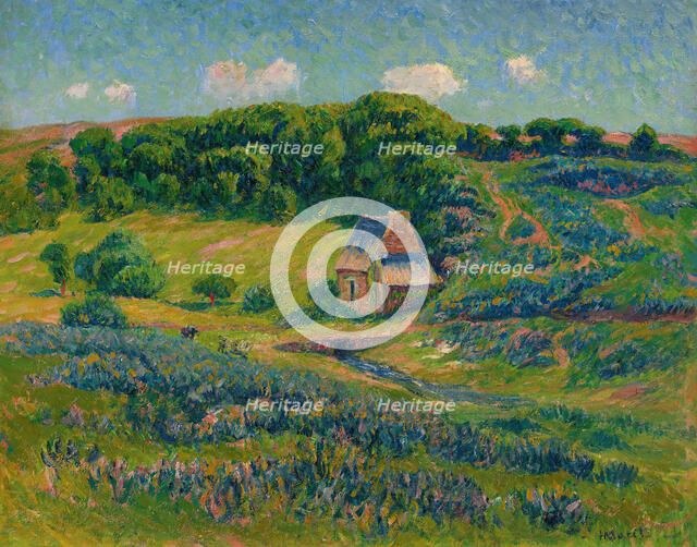 Ferme dans la campagne bretonne. Creator: Moret, Henry (1856-1913).
