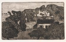 Ferme entourée d'Arbres (Farm surrounded by Trees), 1893. Creator: Armand Seguin