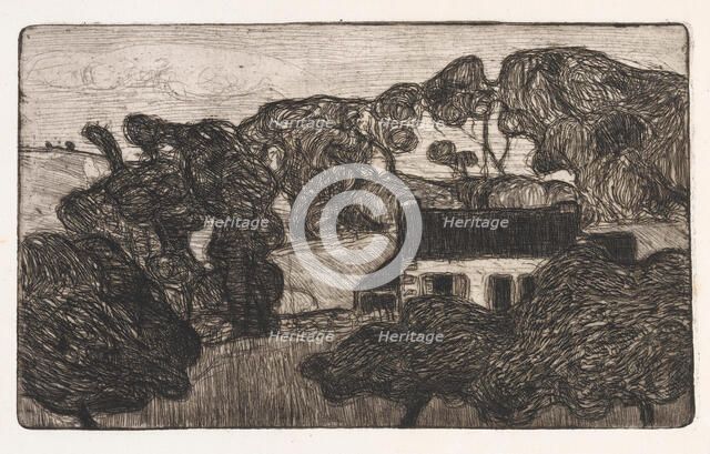 Ferme entourée d'Arbres (Farm surrounded by Trees), 1893. Creator: Armand Seguin.