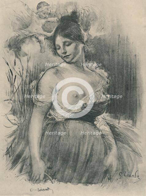 'Fermière Normande', 1919. Artist: C Leandre.