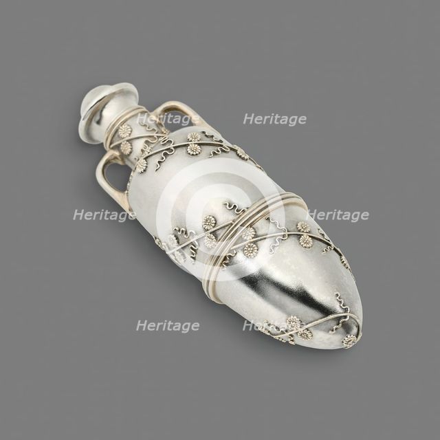 Fern and Daisy Perfume Bottle No. 2661, 1870/75. Creator: Tiffany & Co.