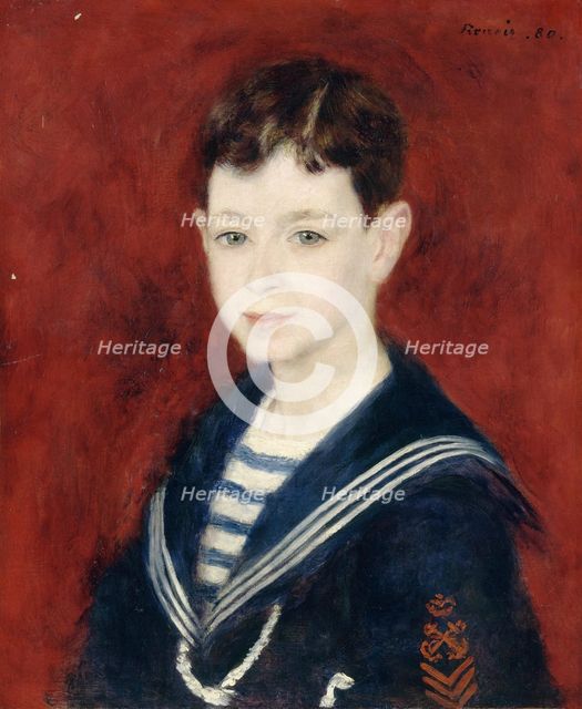 Fernand Halphen as a Boy, 1880. Artist: Renoir, Pierre Auguste (1841-1919)