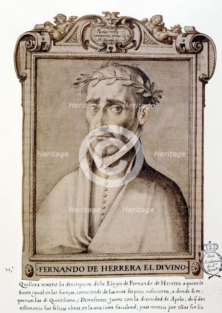 Fernando de Herrera 'El Divino' (1534-1597), Spanish poet. 'Libro de descripción de verdaderos re…
