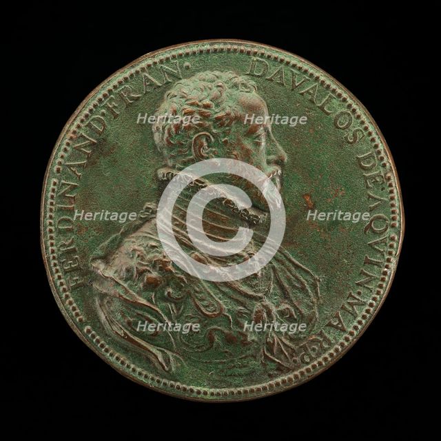 Fernando Francesco II d'Avalos, c. 1530-1571, Marquess of Pescara [obverse]. Creator: Annibale Fontana.