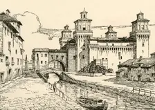 Ferrara: The Ducal Palace 1928. Creator: Unknown
