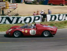 Ferrari 365 P2, Rodriguez - Vaccarella, 1966 Le Mans. Creator: Unknown