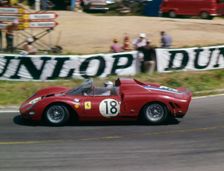 Ferrari 365 P2, Rodriguez - Vaccarella, 1966 Le Mans. Creator: Unknown