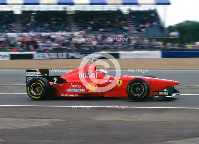 Ferrari F310, Eddie Irvine, 1996 British Grand Prix, Silverstone. Creator: Unknown.