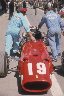 Ferrari of Chris Amon at the Spanish Grand Prix, Jarama, Madrid, 1968