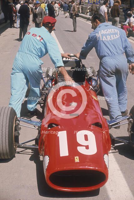Ferrari of Chris Amon at the Spanish Grand Prix, Jarama, Madrid, 1968. Artist: Unknown