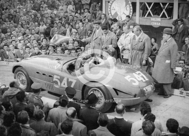 Ferrari of Giannino Marzotto, Mille Miglia, Italy, 1953. Artist: Unknown