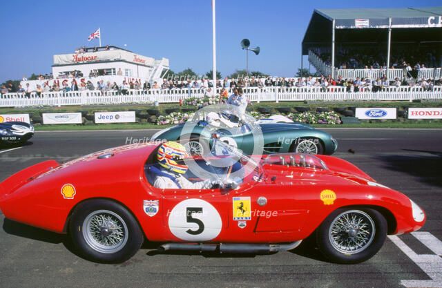 Ferrari on starting grid.1998 Goodwood revival. Artist: Unknown.