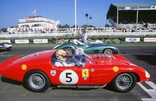 Ferrari on starting grid.1998 Goodwood revival