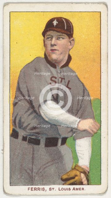Ferris, St. Louis, American League, from the White Border series (T206) for the America..., 1909-11. Creator: American Tobacco Company.