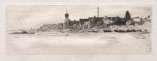Ferry at Schwabel Weiss, 1879. Creator: Otto H. Bacher (American, 1856-1909)