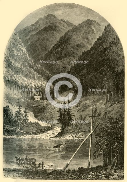 'Ferry at Renovo', 1874.  Creator: A. Measom.