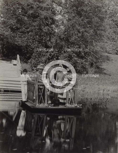 Ferry at the Pyotr Durnovo' Dacha in Petersburg, 1880s. Artist: Anonymous  