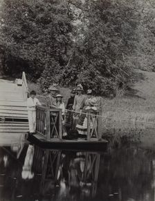 Ferry at the Pyotr Durnovo Dacha in Petersburg, 1880s. Artist: Anonymous
