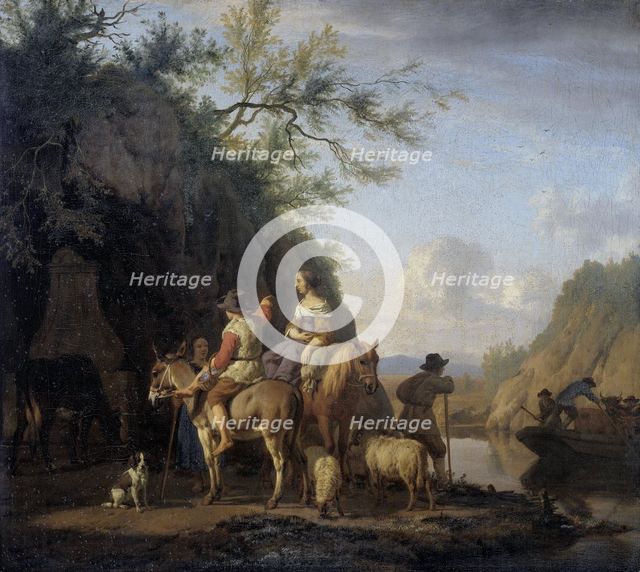 Ferry Boat, 1666. Creator: Adriaen van de Velde.