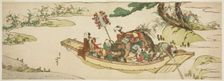 Ferry boat, Japan, n.d. Creator: Hokusai