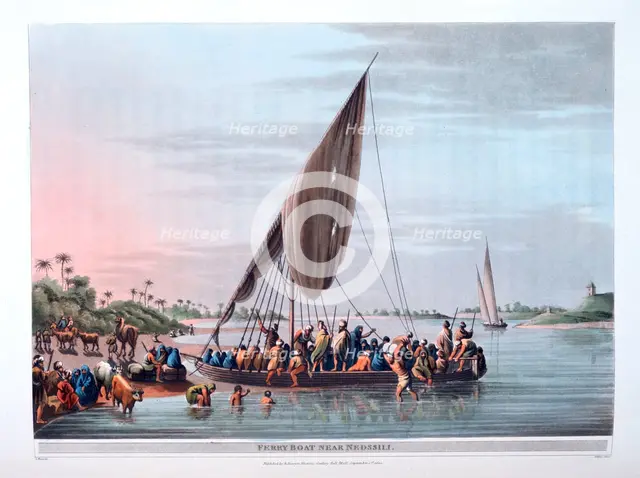 'Ferry Boat Near Nedssili', 1801. Artist: Thomas Milton
