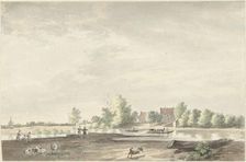 Ferry house on the Lek near Schoonhoven, 1761-1828. Creator: Joseph Schmetterling