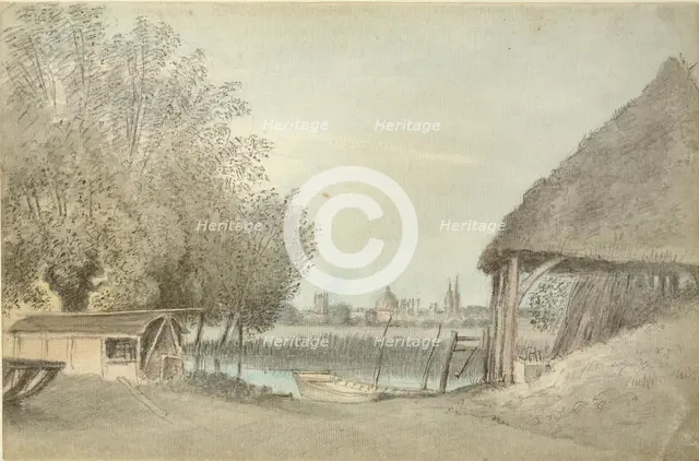 Ferry Hinksey, near Oxford, 15 June 1789. Artist: John Baptist Malchair.