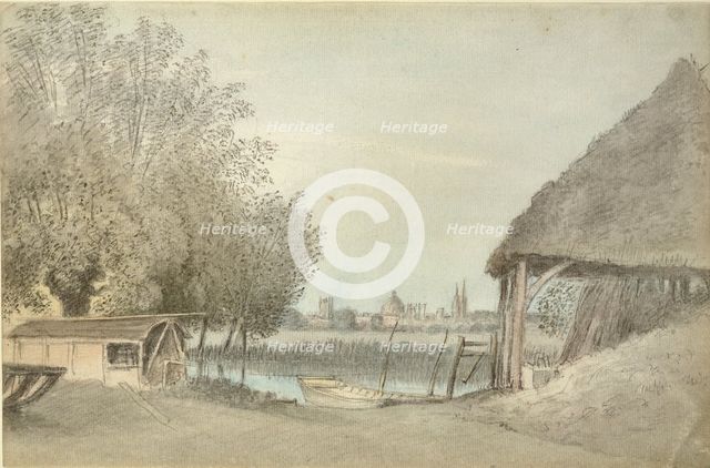 Ferry Hinksey, near Oxford, 15 June 1789. Artist: John Baptist Malchair.