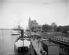 Ferry landing, Walkerville, Ont., between 1905 and 1915. Creator: Unknown