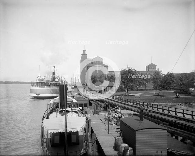 Ferry landing, Walkerville, Ont., between 1905 and 1915. Creator: Unknown.