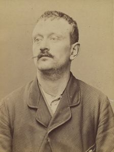Ferter. Ernest, Charles. 31 ans, né le 23/10/62 à Melun (Seine & Marne). Fumiste. Anarchis..., 1894. Creator: Alphonse Bertillon