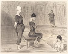 Fesant toutes partie de la plus belle moitié du genre humain, 1847. Creator: Honore Daumier