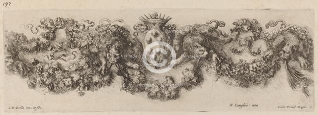 Festoon with Medici Coat of Arms, probably 1648. Creator: Stefano della Bella.