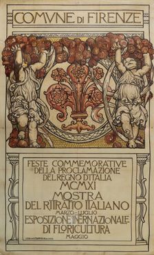 Feste Commemorative della Proclamazione del Regno d'Italia a Firenze, 1911. Creator: Chini, Galileo (1873-1956)