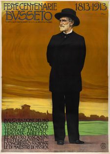 Feste Centenarie Busseto - Giuseppe Verdi, 1913. Creator: Metlicovitz, Leopoldo (1868-1944)
