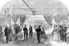 Festival at Hartford Mill, Oldham, given by Mr. Platt to 8000 of his workpeople, 1864. Creator: Unknown