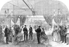 Festival at Hartford Mill, Oldham, given by Mr. Platt to 8000 of his workpeople, 1864. Creator: Unknown