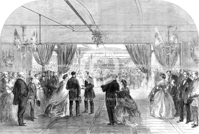 Festival at Hartford Mill, Oldham, given by Mr. Platt to 8000 of his workpeople, 1864. Creator: Unknown.
