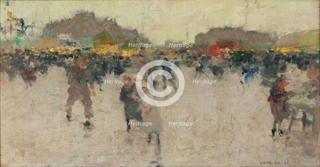 Festival at Place du Trone, Paris, c1890. Creator: Luigi Loir.