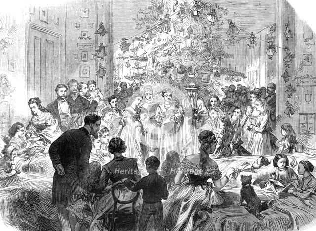 Festival at the East London Hospital for Children on New Year's Eve, 1870. Creator: Unknown.
