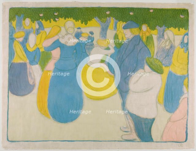 Festival in Bretagne, 1895-96. Creator: Jozsef Rippl-Ronai.