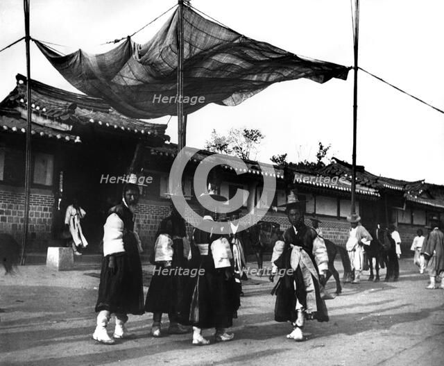 Festival in honour of the Emperor of Japan, Korea, 1900. Artist: Unknown